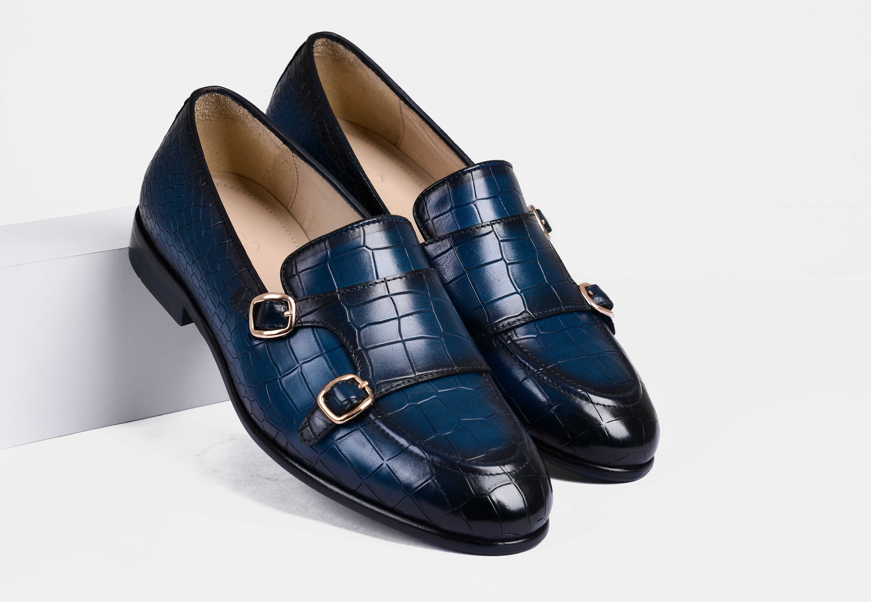 Valeria Croc Blue