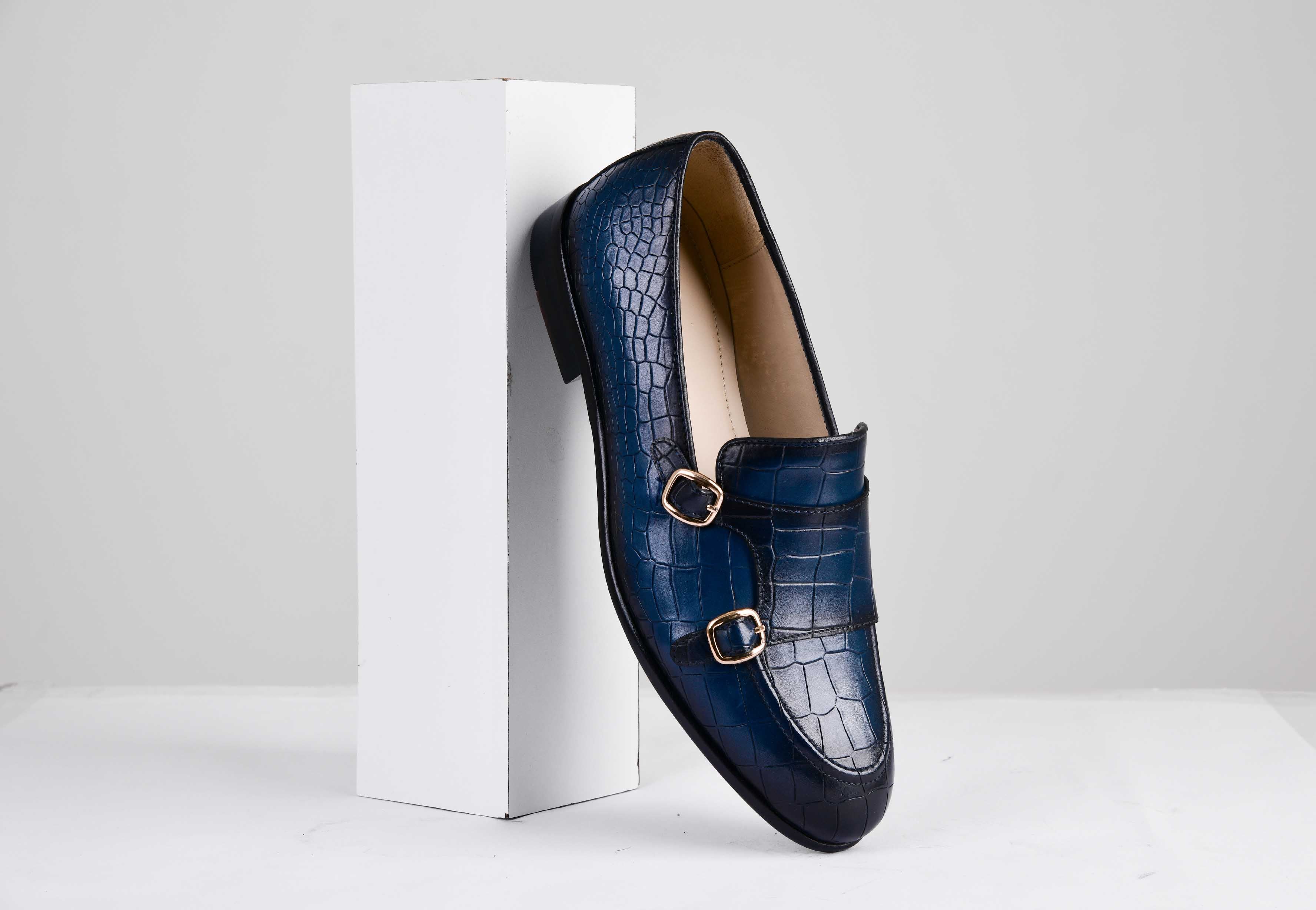 Valeria Croc Blue