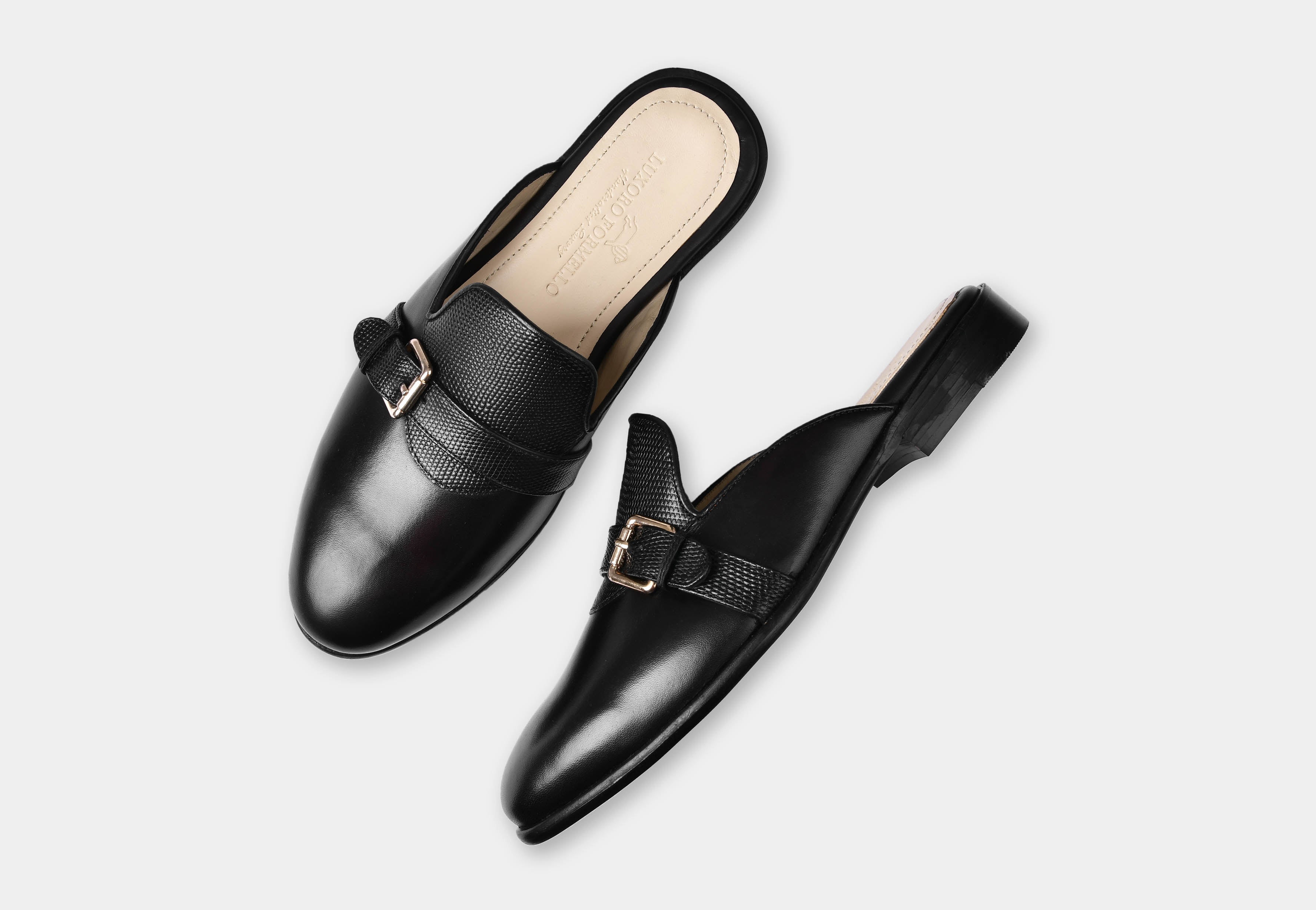 MULE | BLACK SINGLE BUCKLE