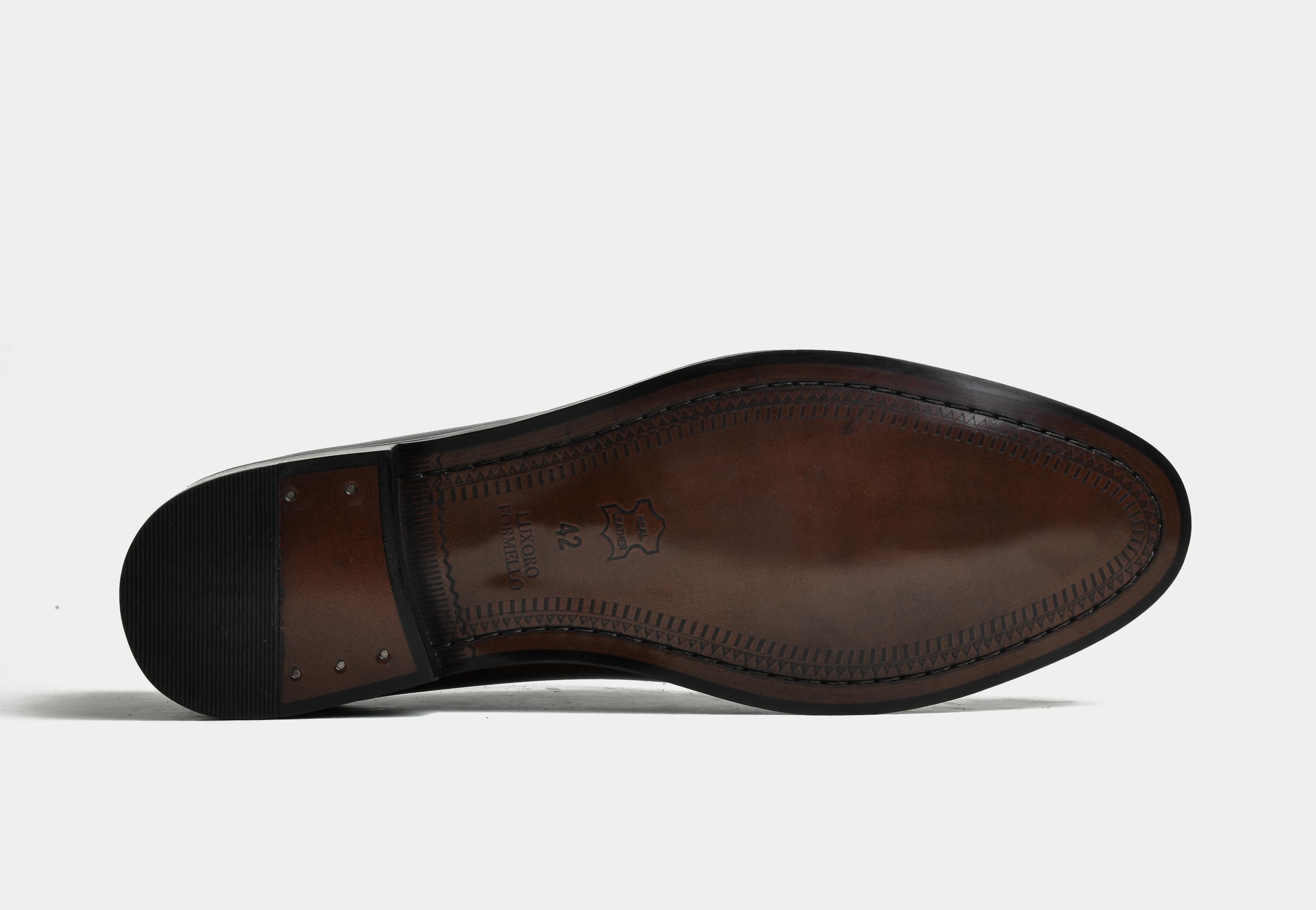 HUGO | MEN BLACK BROGUE CHELSEA BOOTS