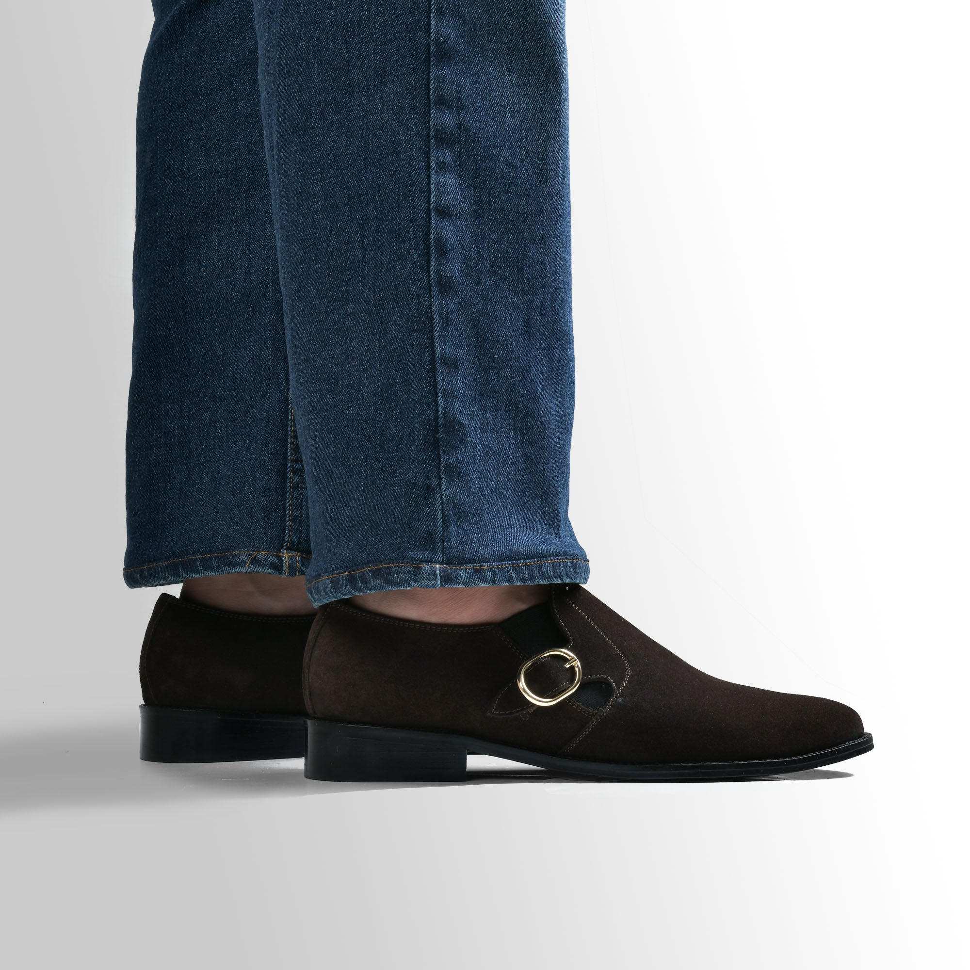 WESLEY | MEN BROWN SINGLE MONK SLIP-ON