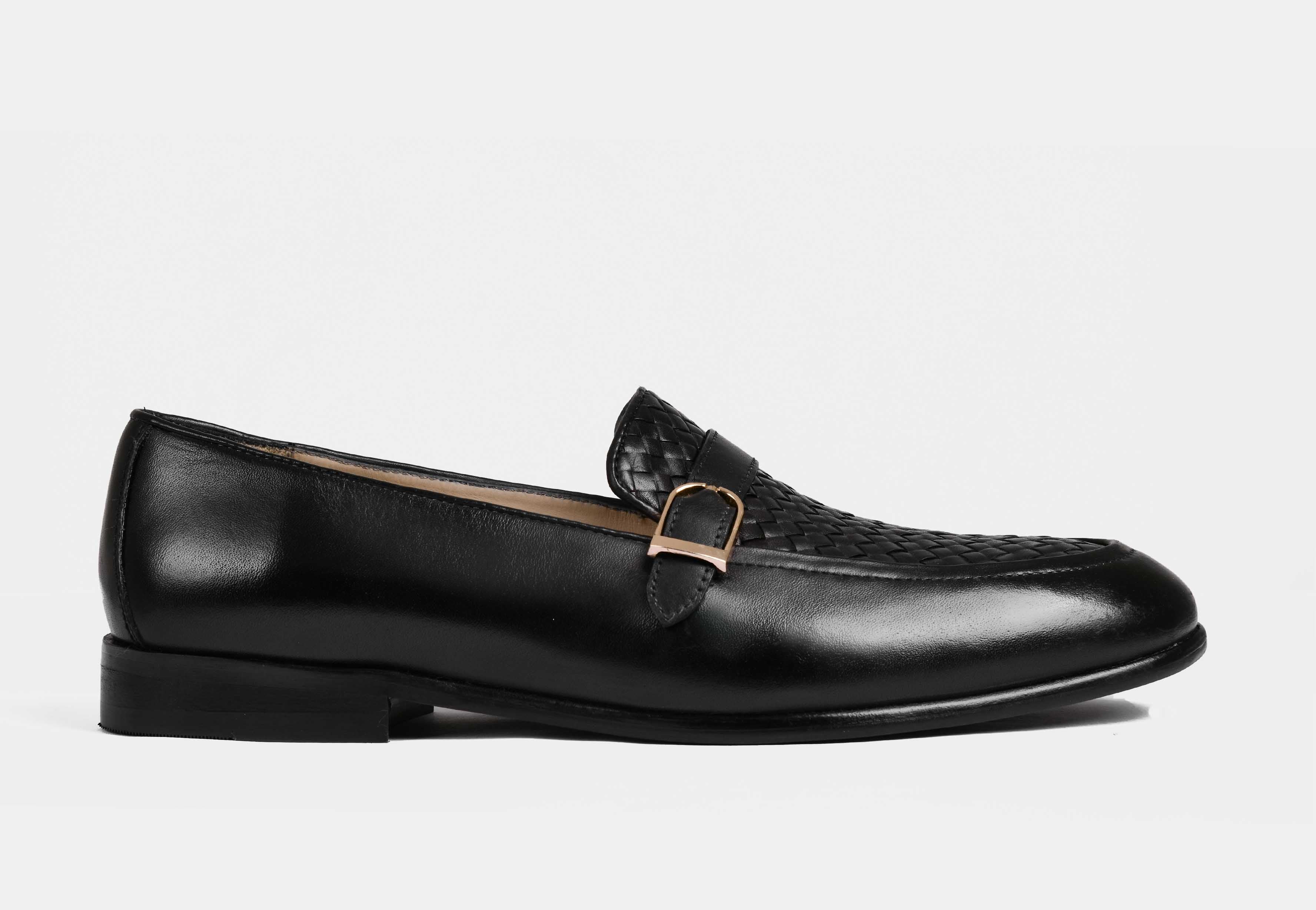 Arlow Black Weaved Buckle