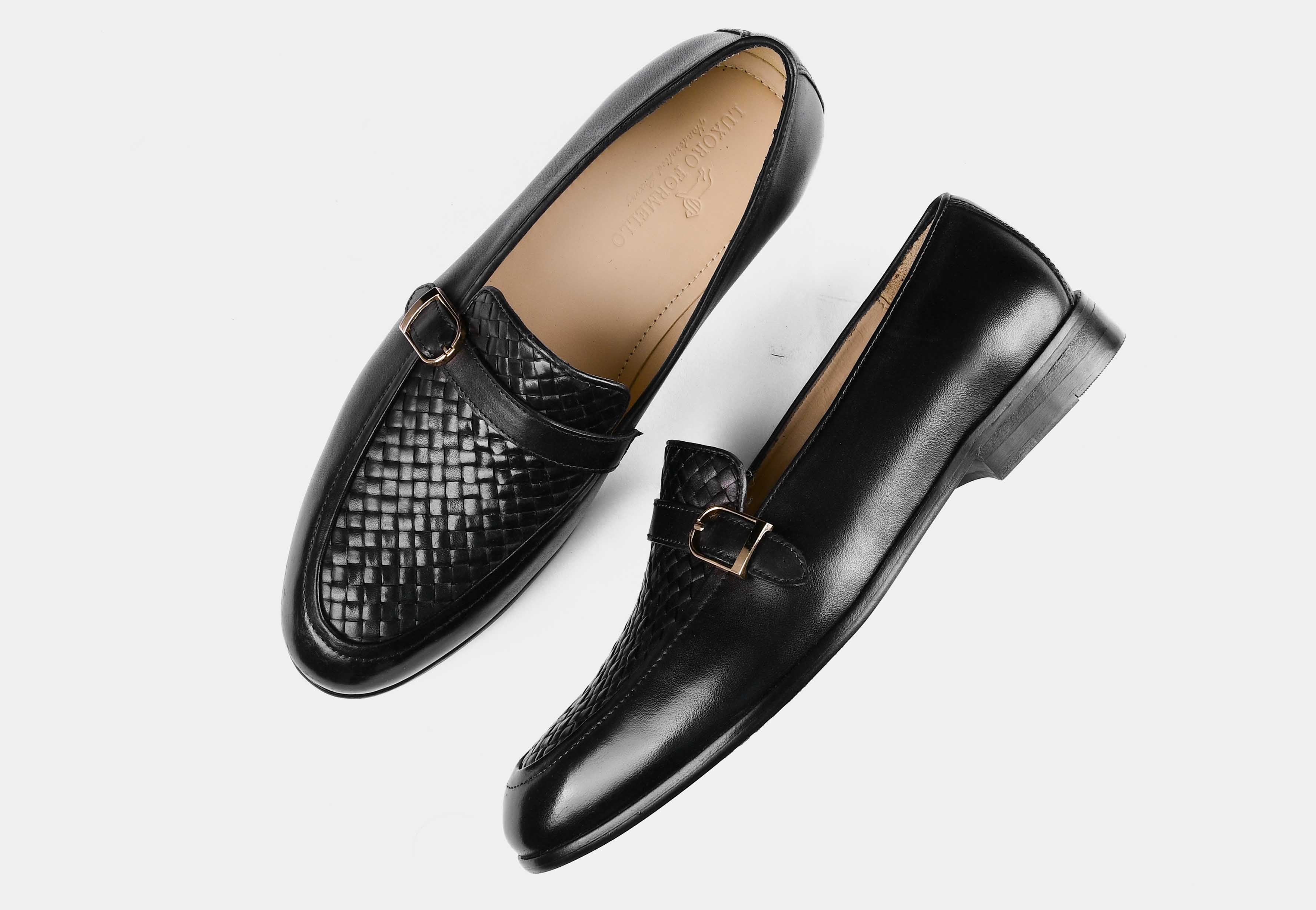 Arlow Black Weaved Buckle