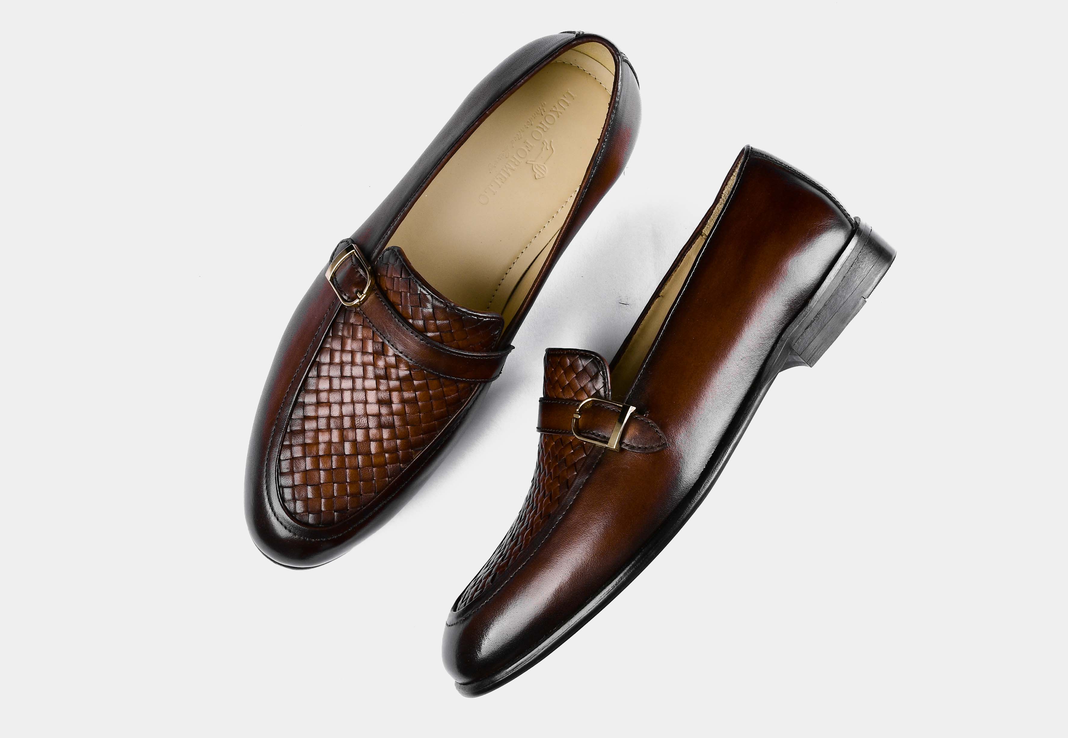 Arlow Brown Weaved Buckle