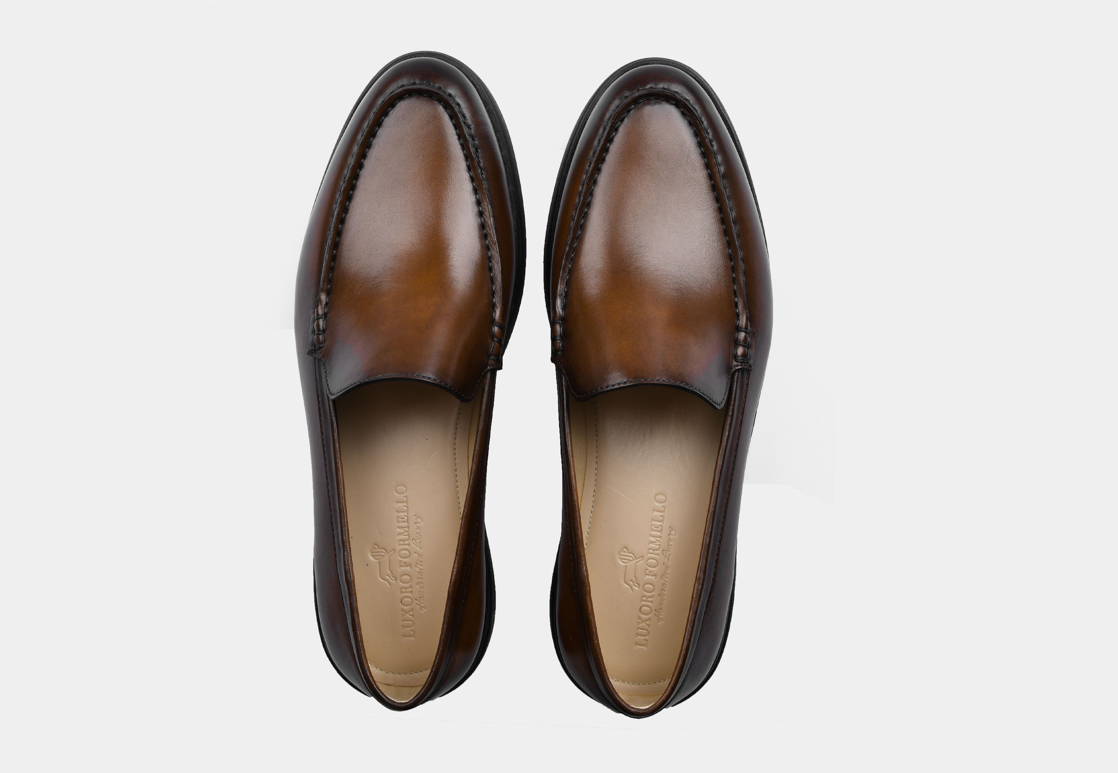 Brown Patina Slip-ons | Aero-Flex
