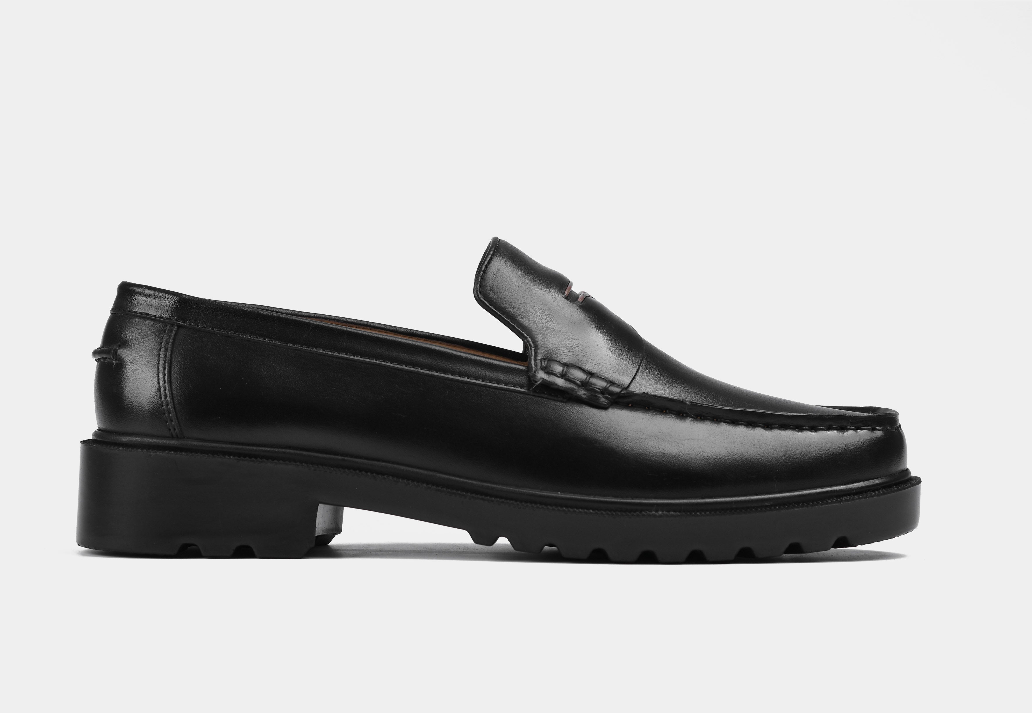 Black Leather Loafers | SoleSculpt Lite