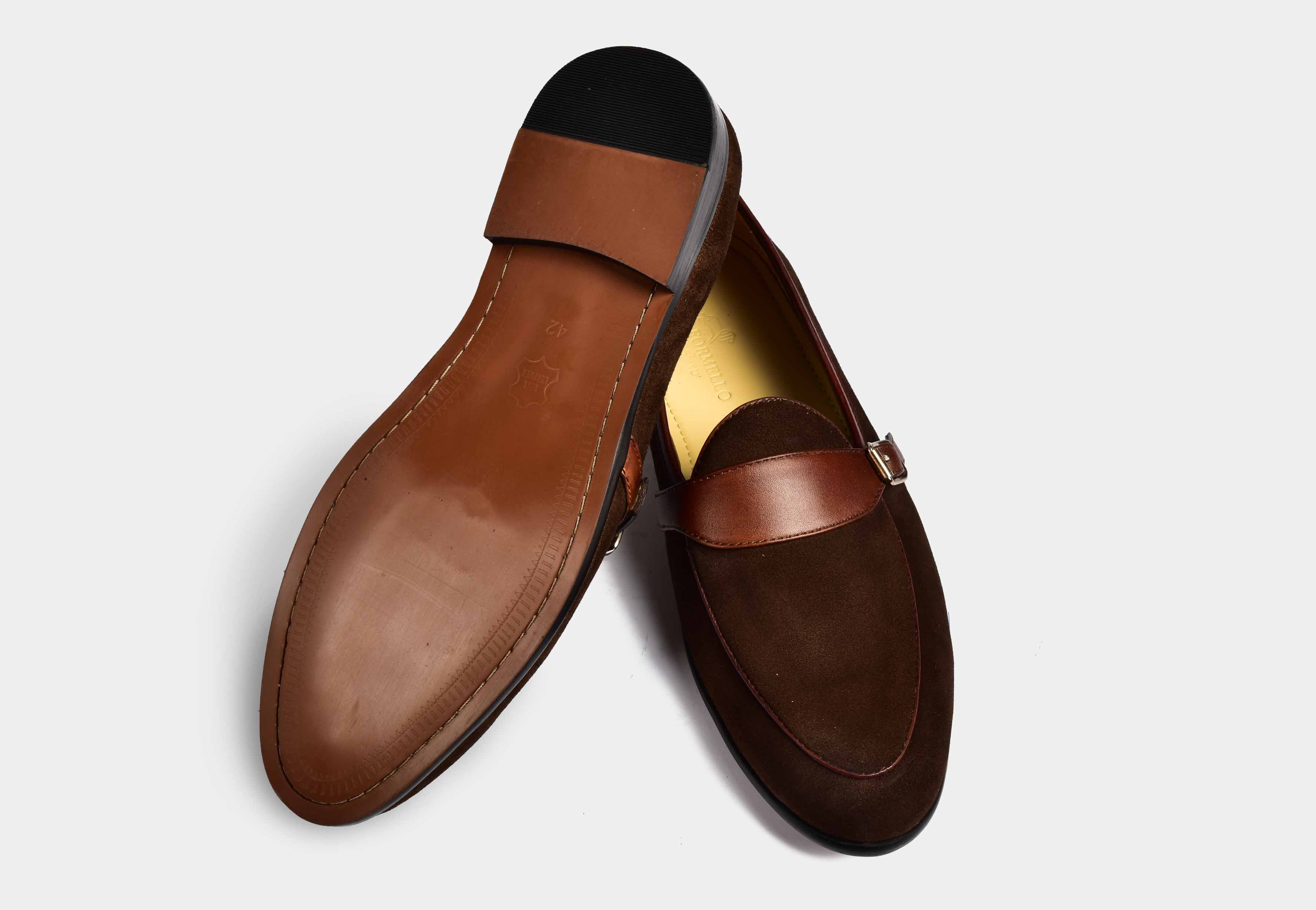 Arno | Brown Suede With Buckle Strap
