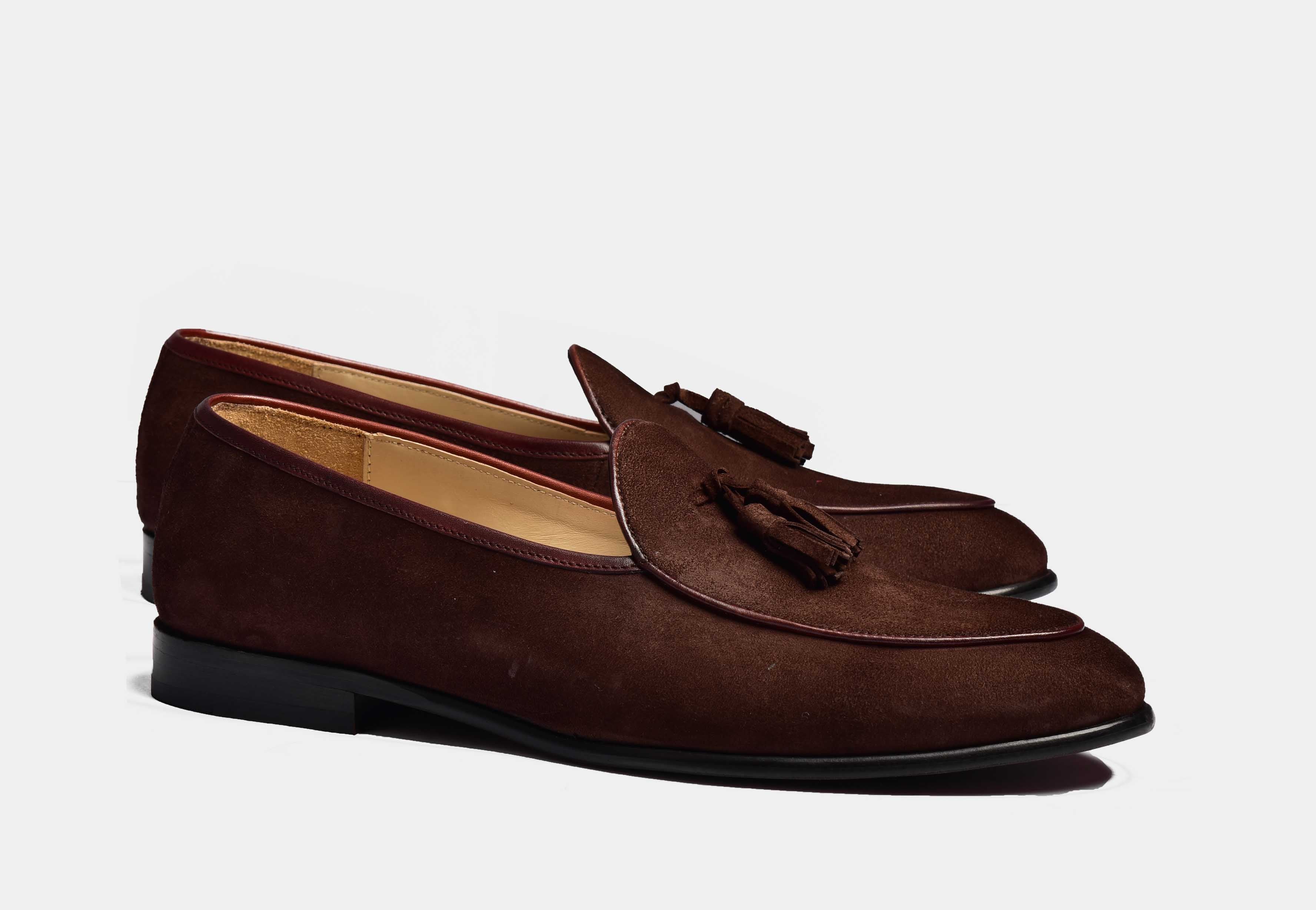 ARNO | Brown Suede With Classic Tassels
