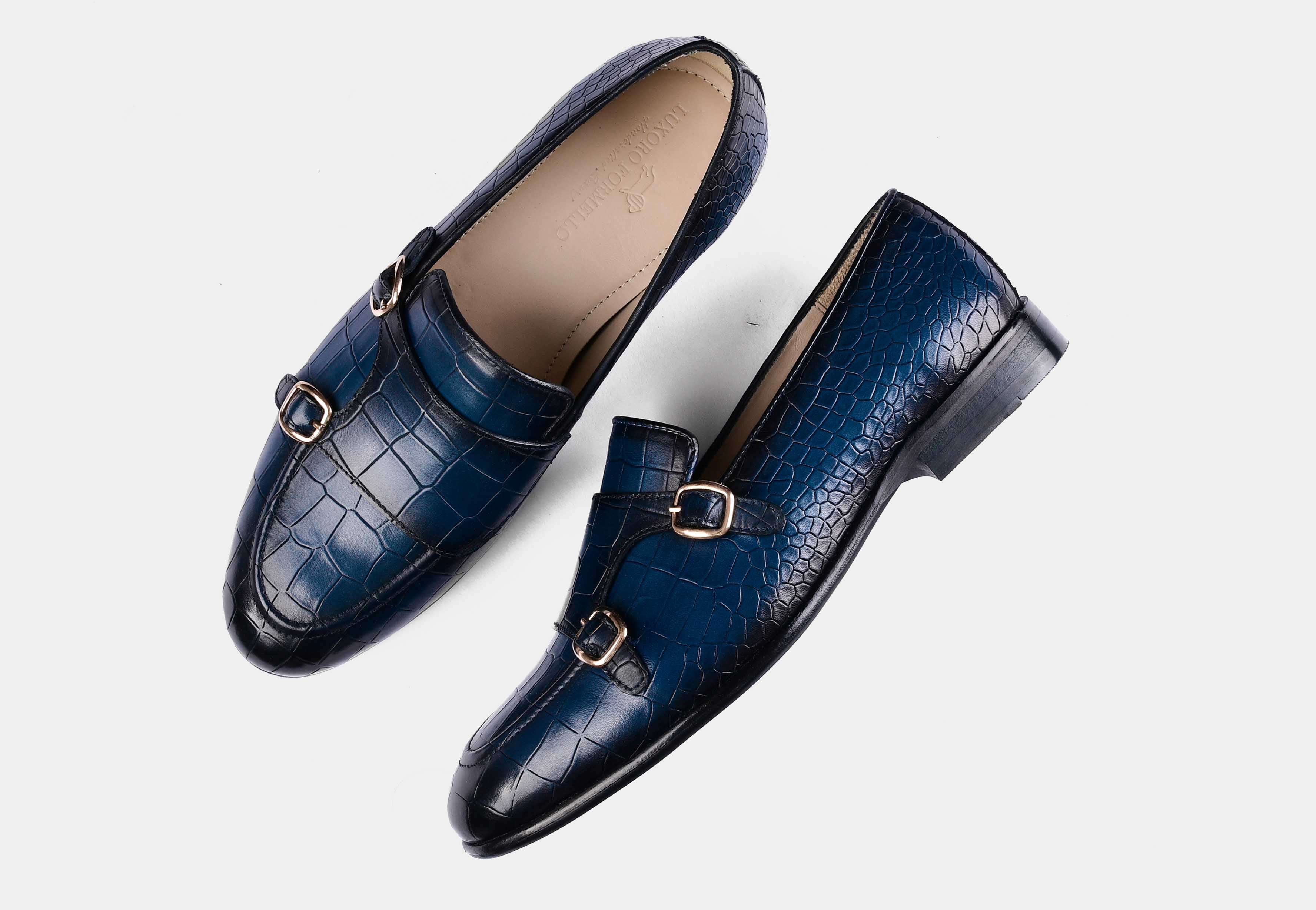 Valeria Croc Blue