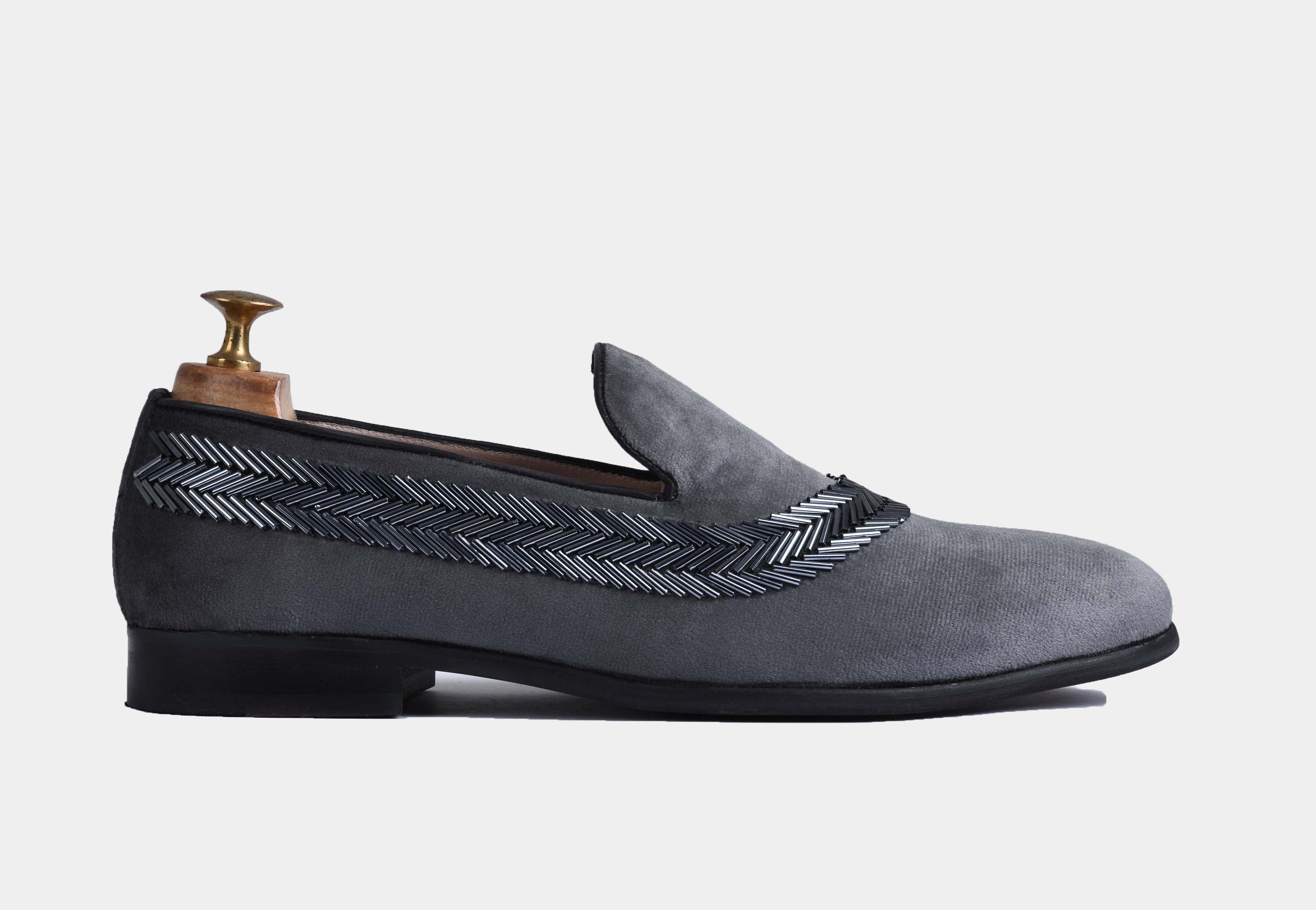 Valerio embroidered slip-ons
