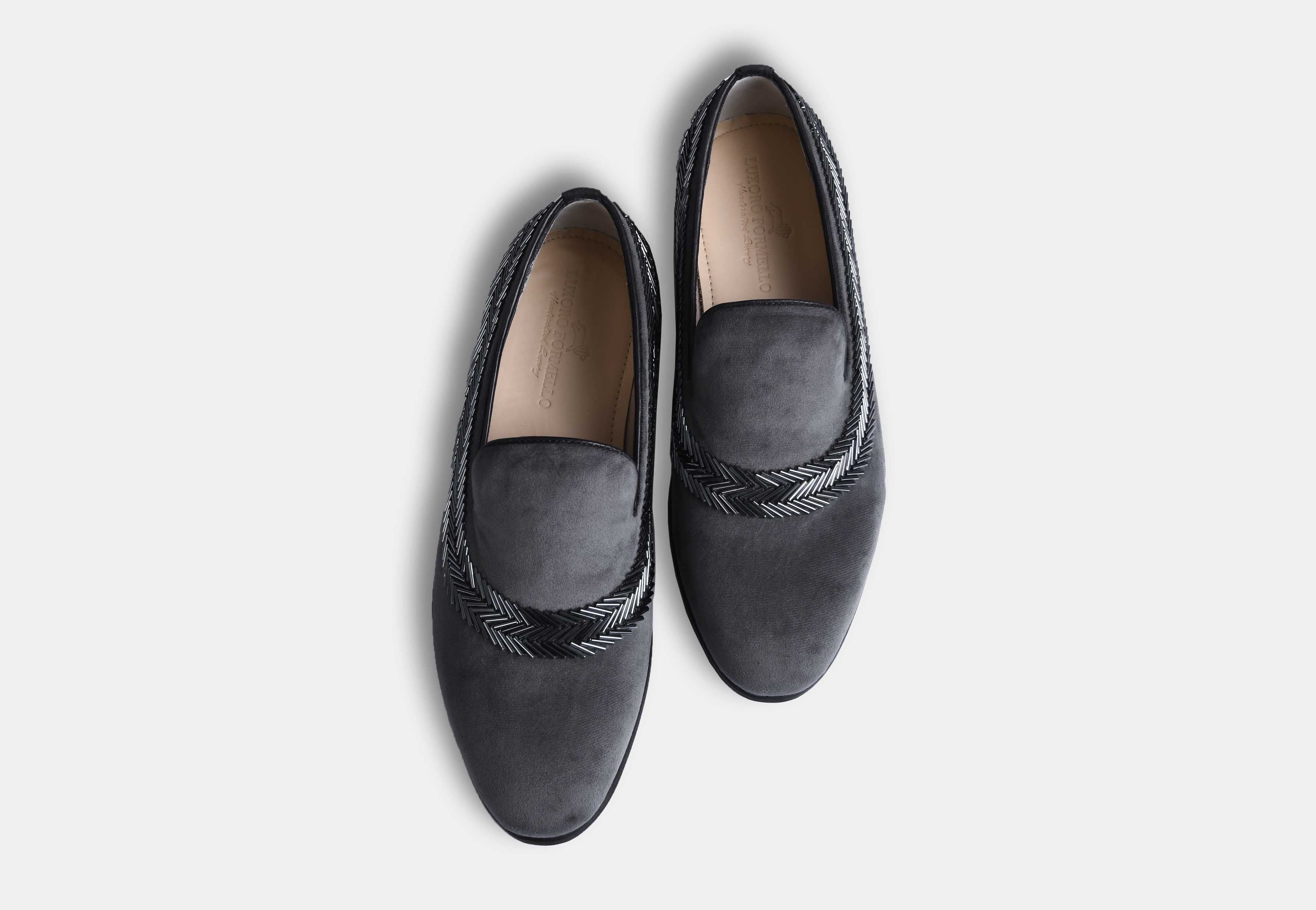 Valerio embroidered slip-ons