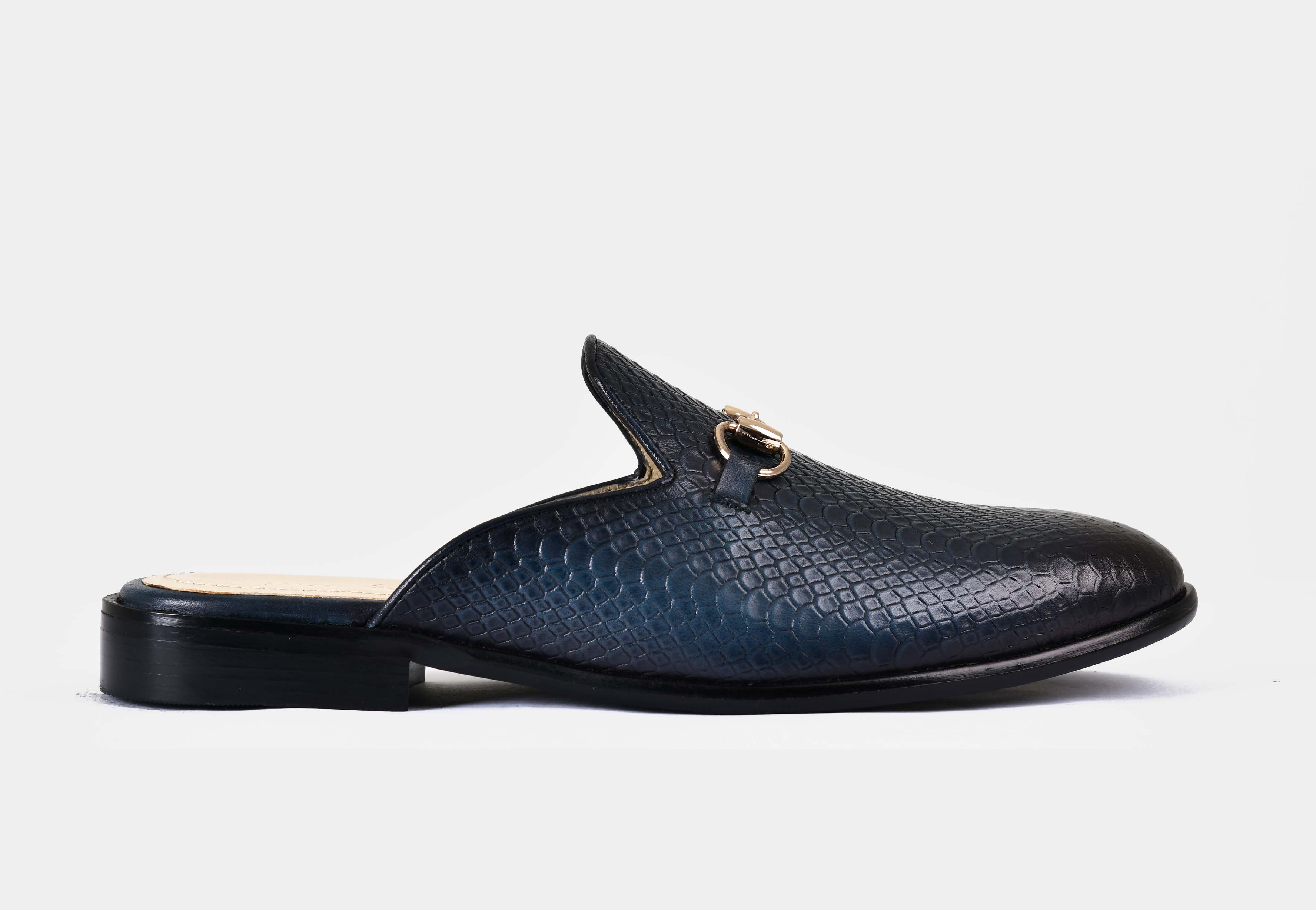 MULE | BLUE TEXTURED TRIM