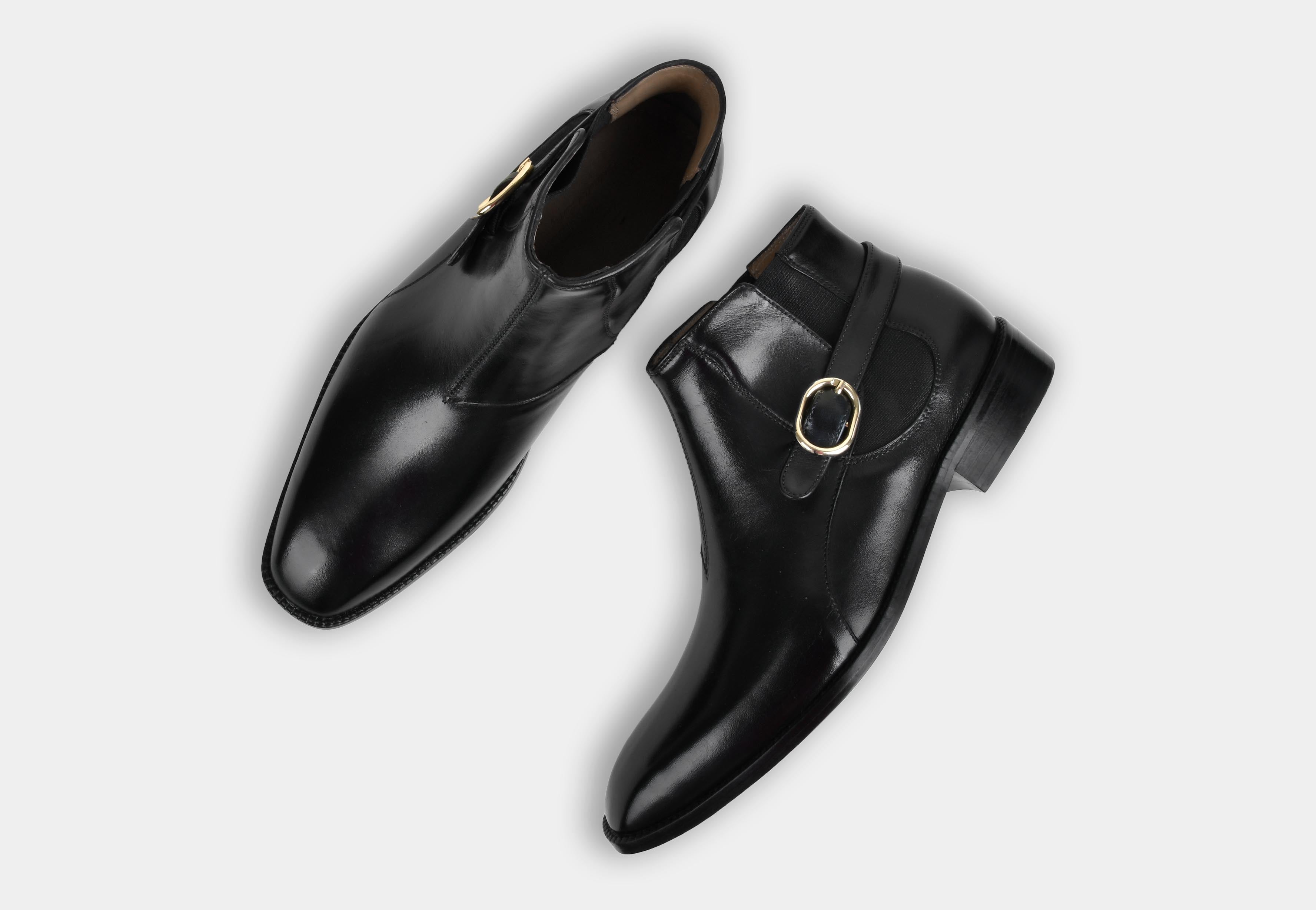 MARCUS | MEN BUCKLE BOOTS IN BLACK