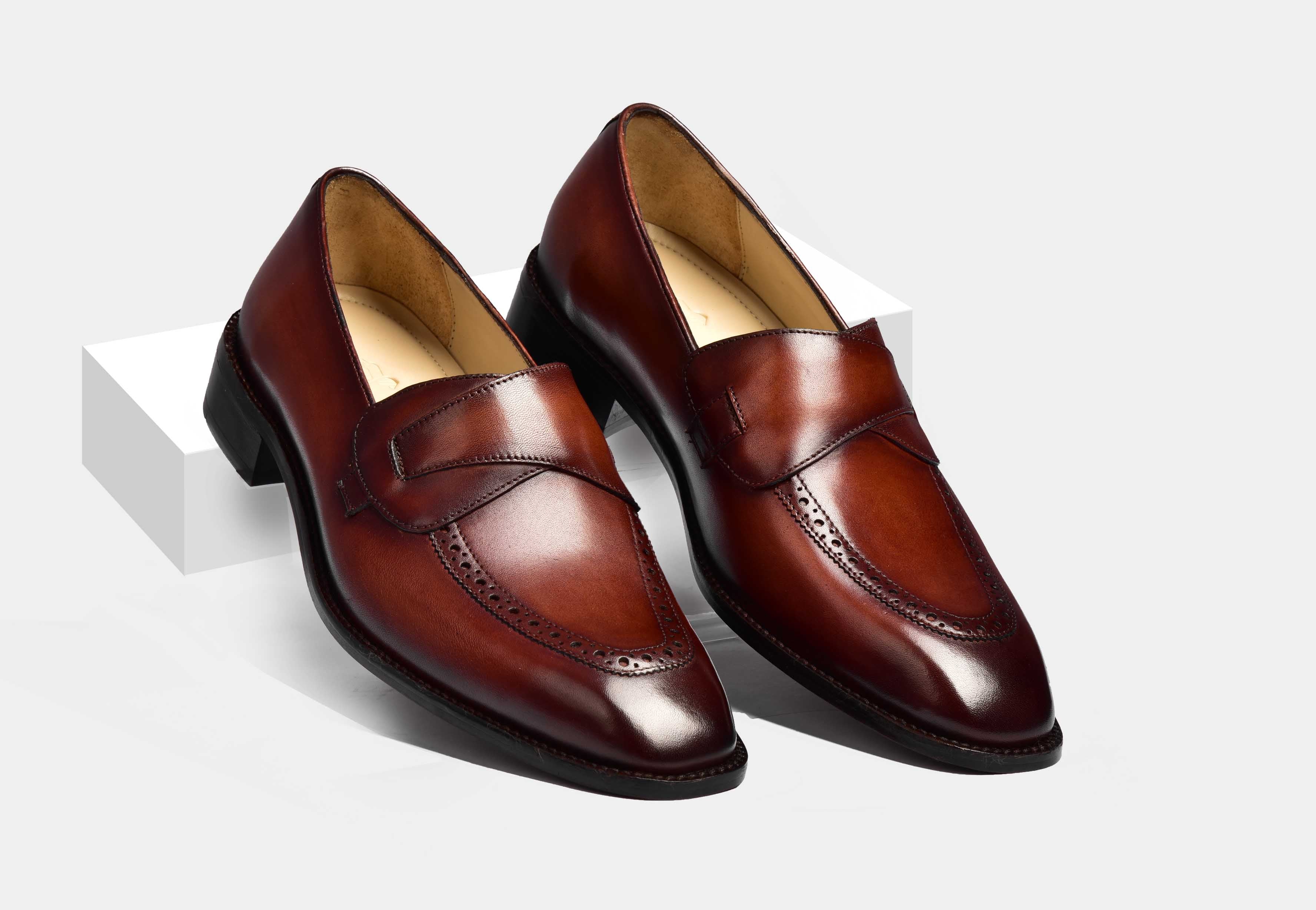 DRAVEN | MEN BROWN PENNY LOAFERS