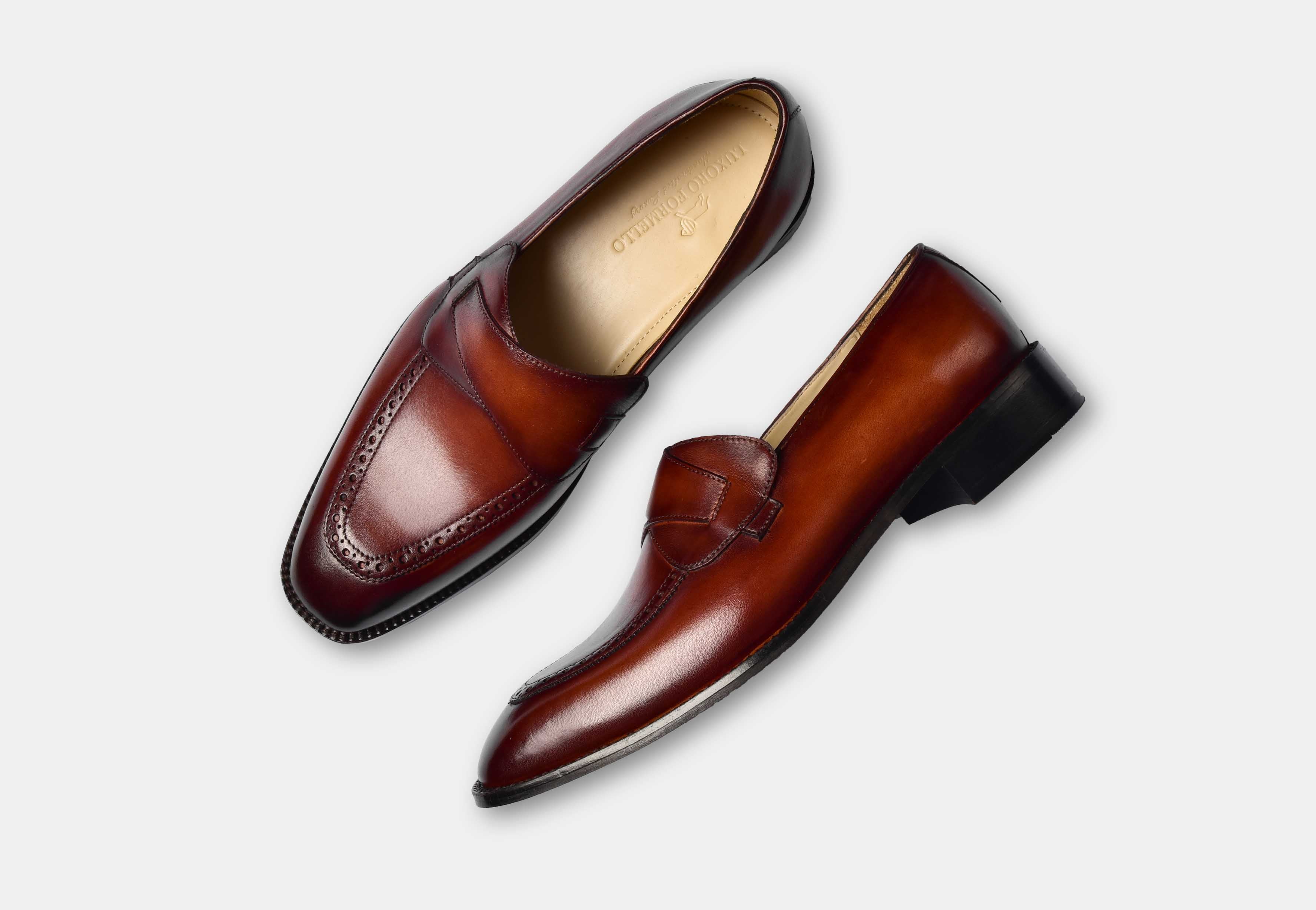 DRAVEN | MEN BROWN PENNY LOAFERS