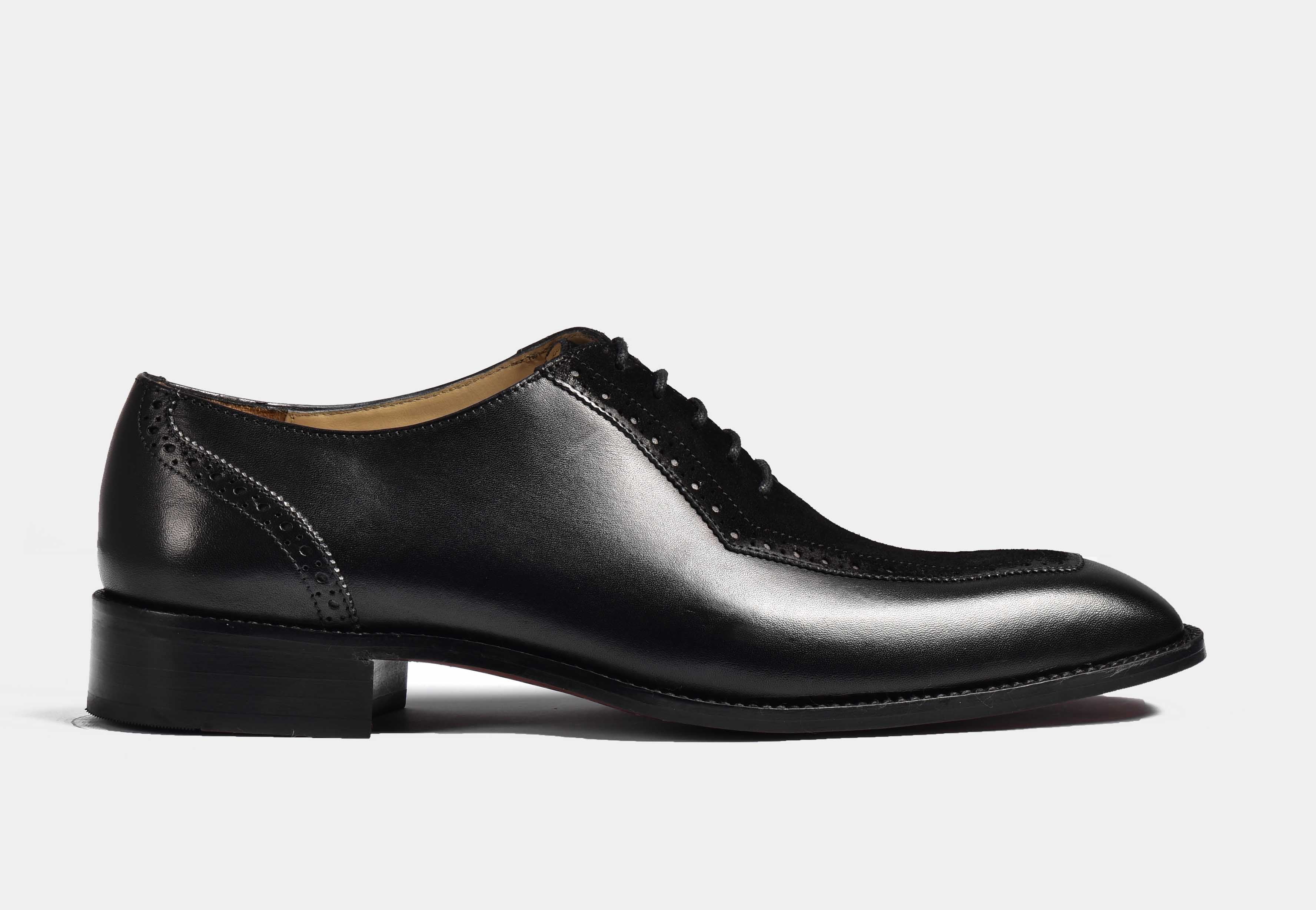 Brad | MEN BLACK BROGUE OXFORDS