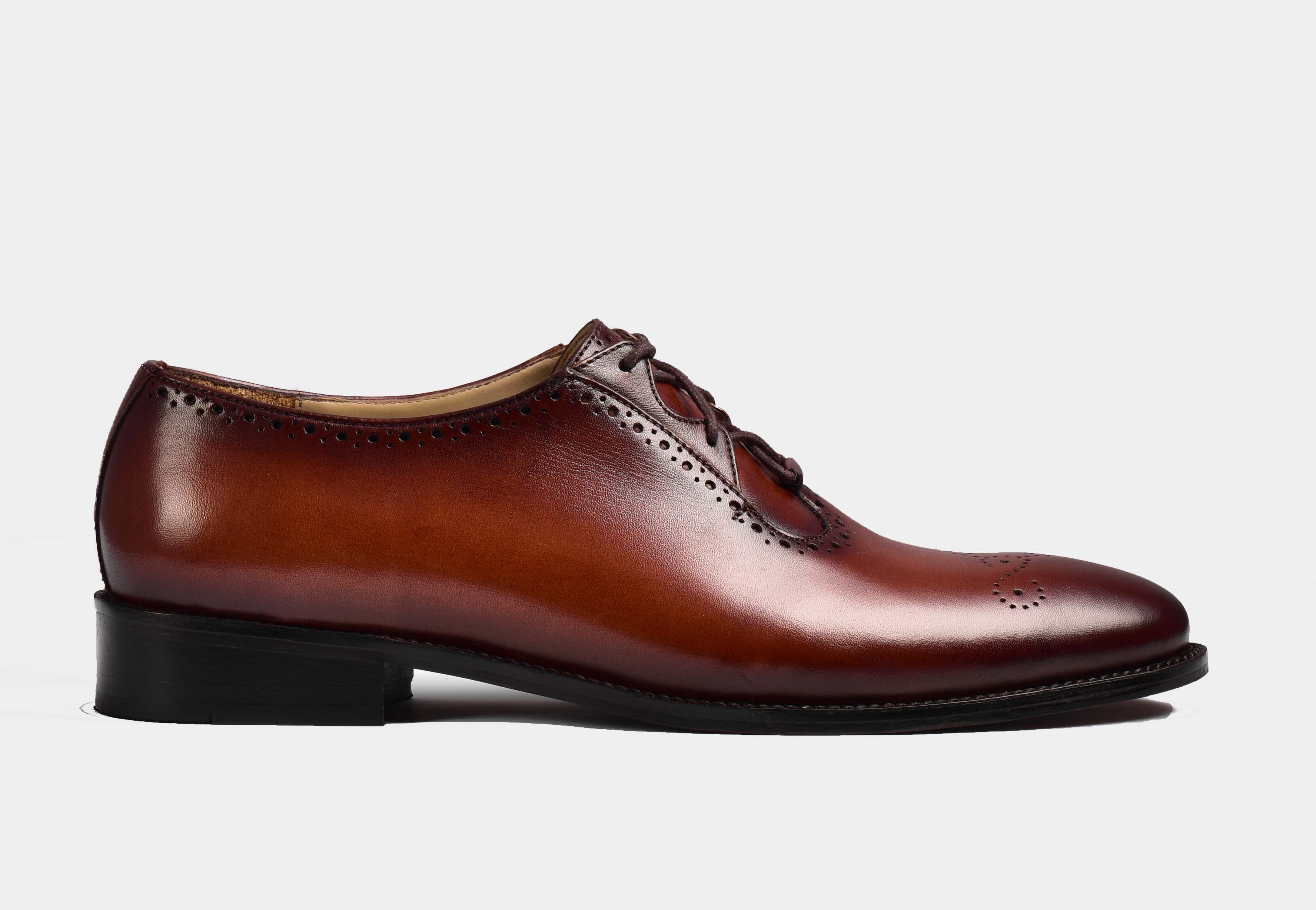 Alessandro | MEN BROWN WHOLECUT BROGUES
