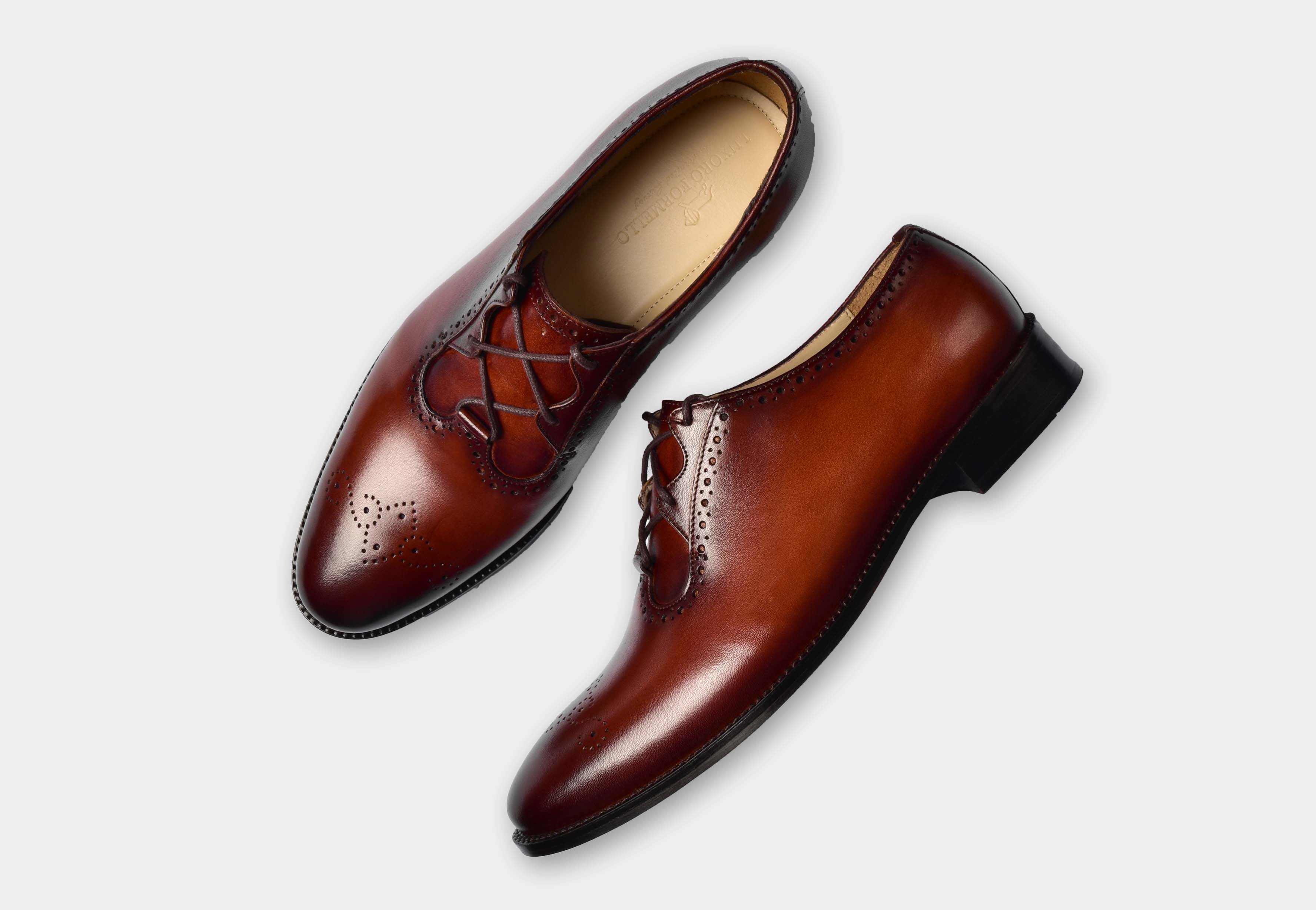 Alessandro | MEN BROWN WHOLECUT BROGUES