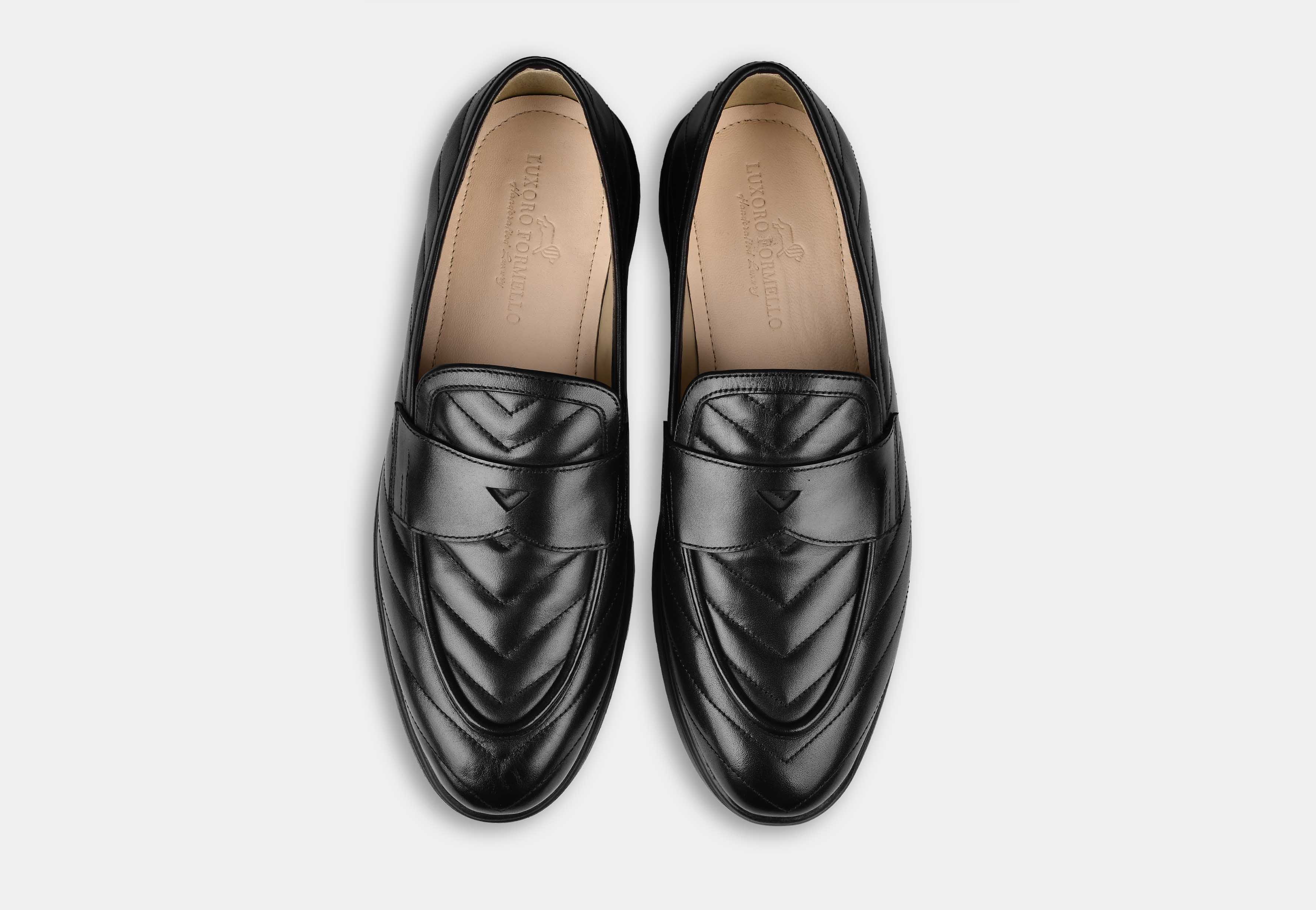 Black Quilt Slip-ons | Aero-Flex
